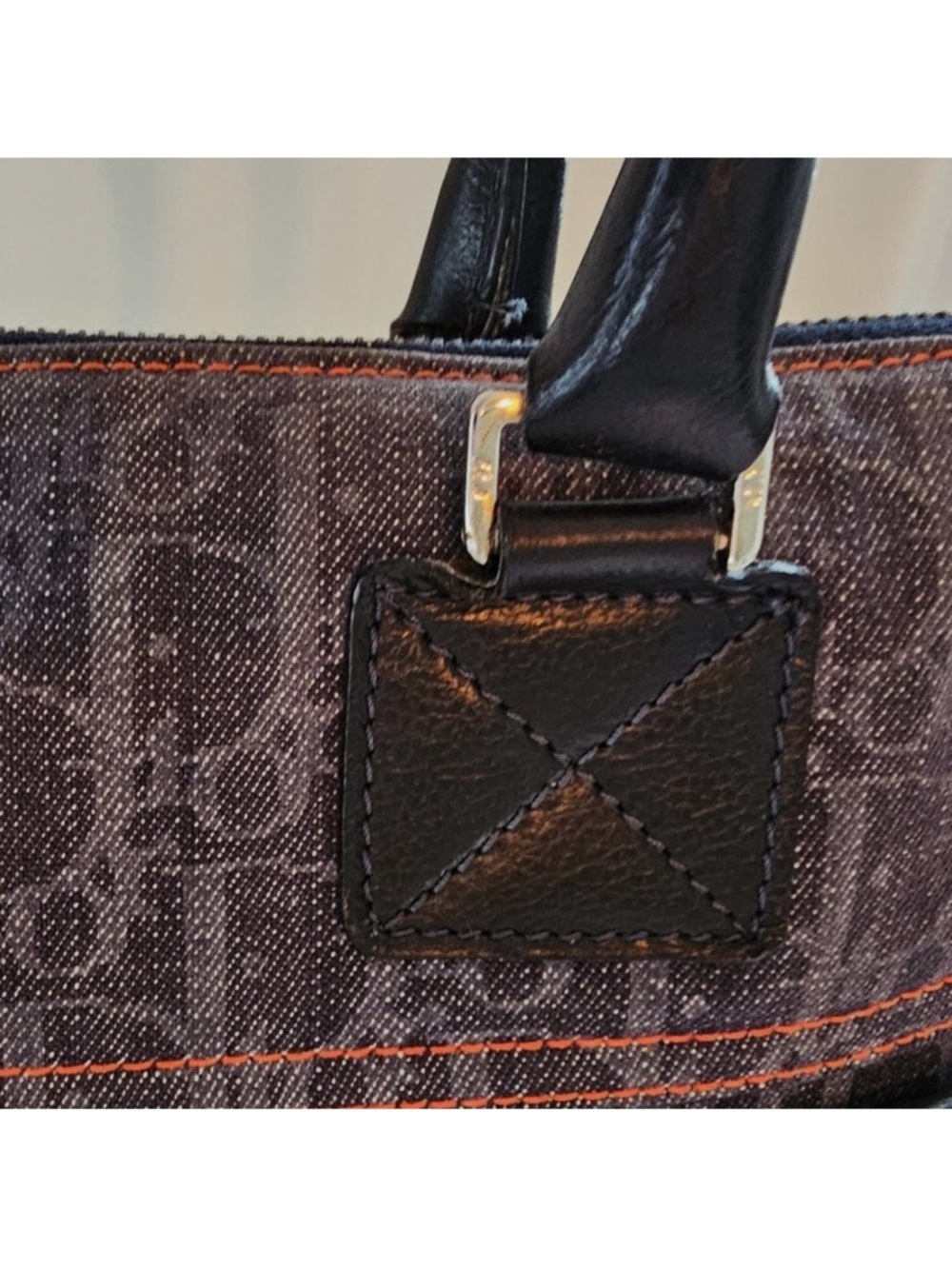 DIOR Christian Dior Denim Blue Trotter Flight Bag - Picture 14 of 15